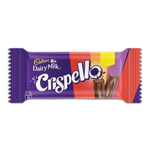 Cadbury Dairy Milk Crispello Chocolate Bar 13gm (1) Cadbury Dairy Milk Crispello Chocolate Bar 19.5gm 30 Pieces Box
