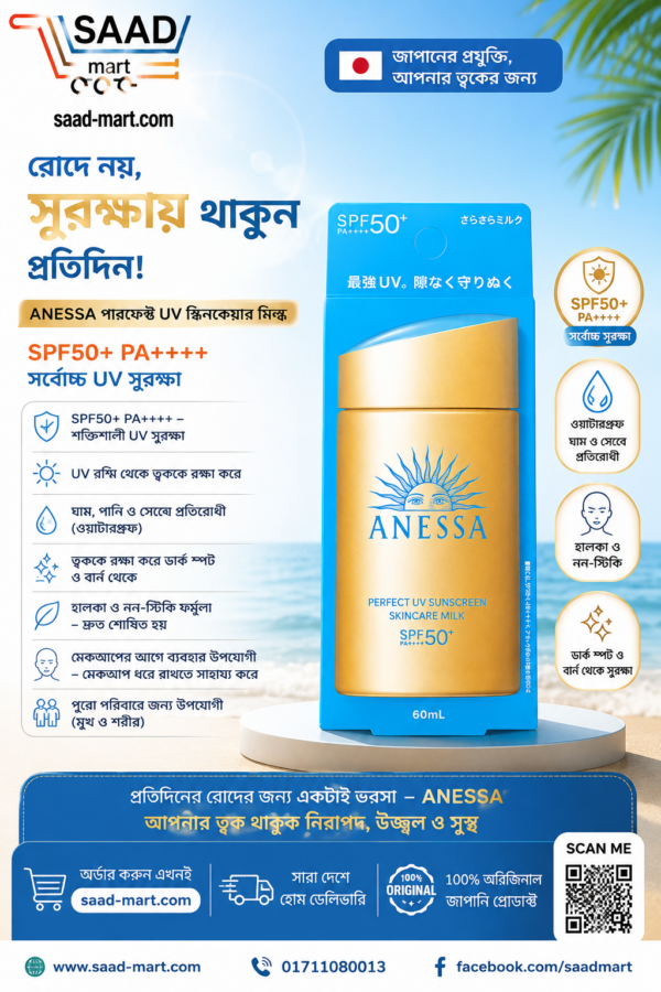 XHIS1620 ANESSA Perfect UV Skincare Milk SPF50+ PA++++60ml