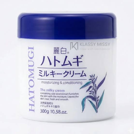 Hatomugi Milky Cream – Deep Moisturizing Japanese Skin Care Cream (300g)