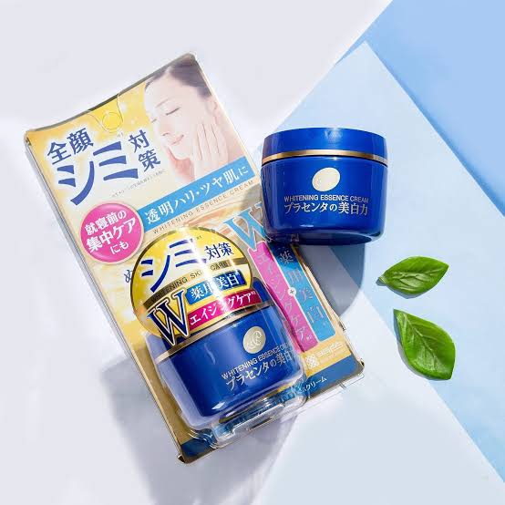 Placenta White Medicated Whitening Essence Cream (55g) – Made in Japan 🇯🇵